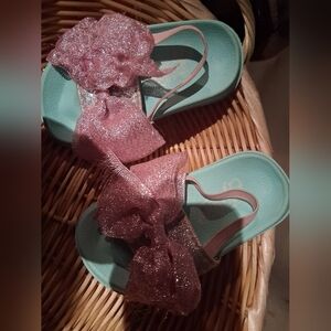 toddler girl's bow slide sandals #KS397